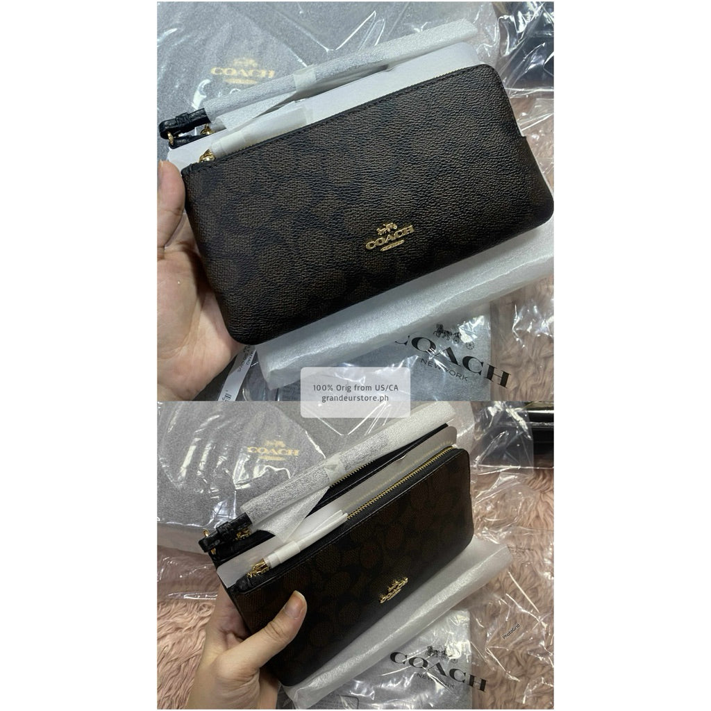 ORIG & IMPORTED CCH Double Zip Large Phone Wallet Wristlet