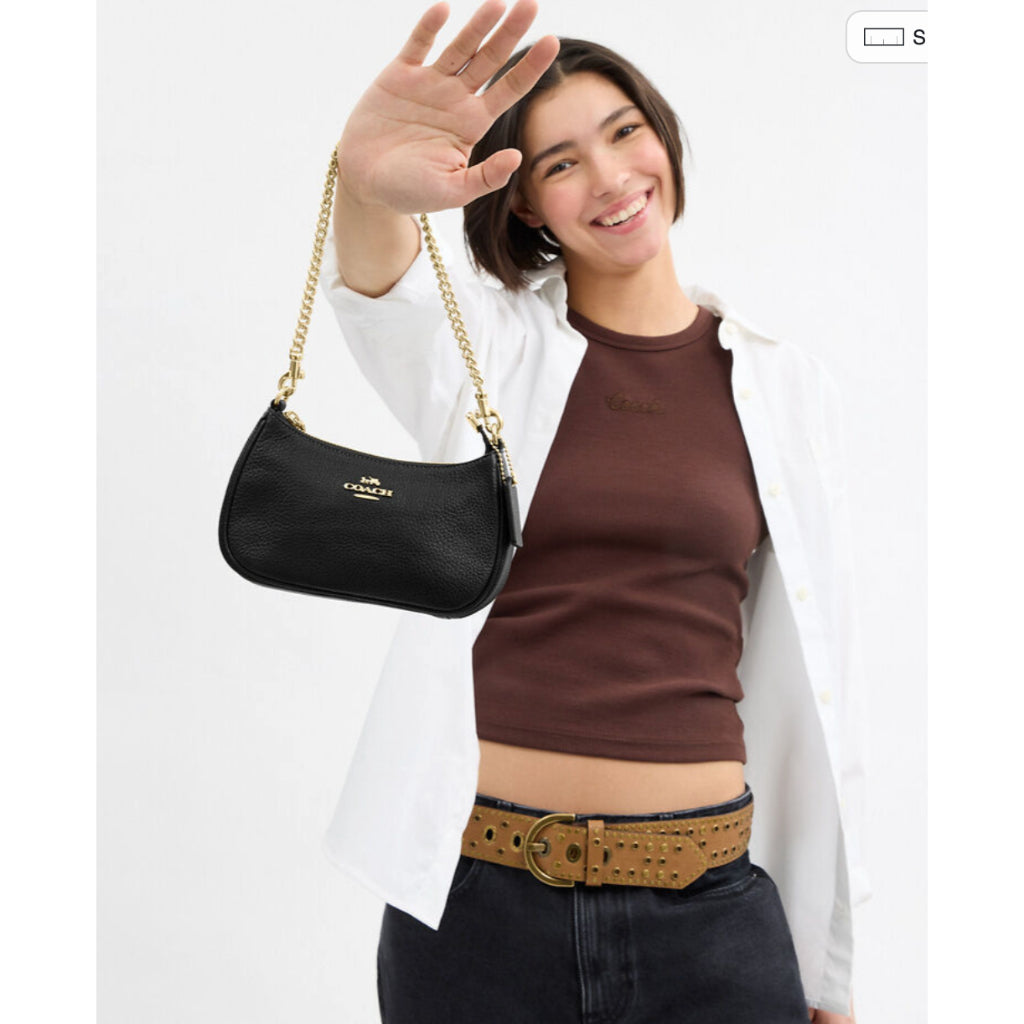 ORIG & IMPORTED CCH Teri Mini Crossbody Bag Black Chain Shoulder