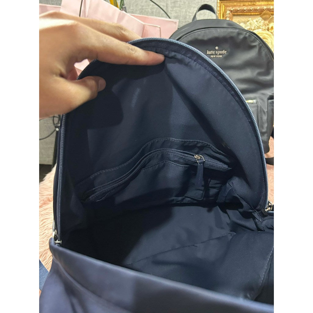 ORIG Preloved KS The Nylon City Large Blue Bag Backpack