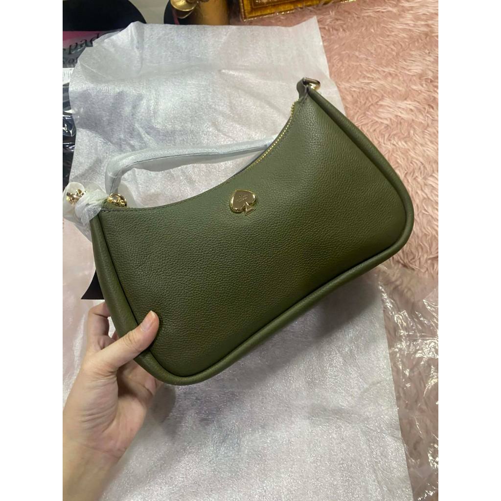 ORIG & IMPORTED KS Kayla Small Convertible Shoulder Green Bag