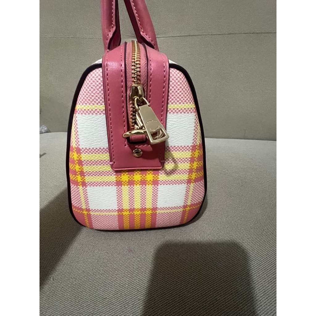 ORIG & IMPORTED CCH Rowan Satchel Pink Bag Plaid Print