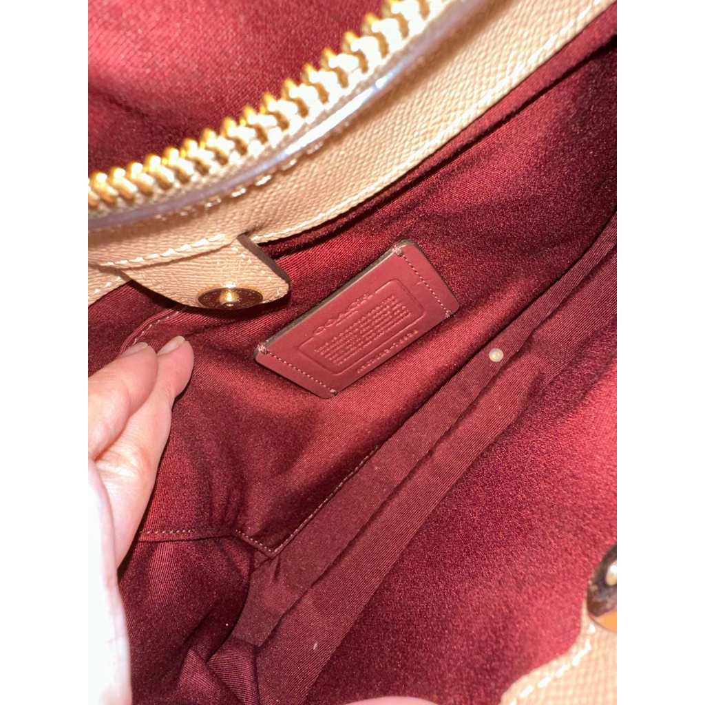 ORIG Preloved CCH Etta Carryall Tote Shoulder Large Taupe Bag
