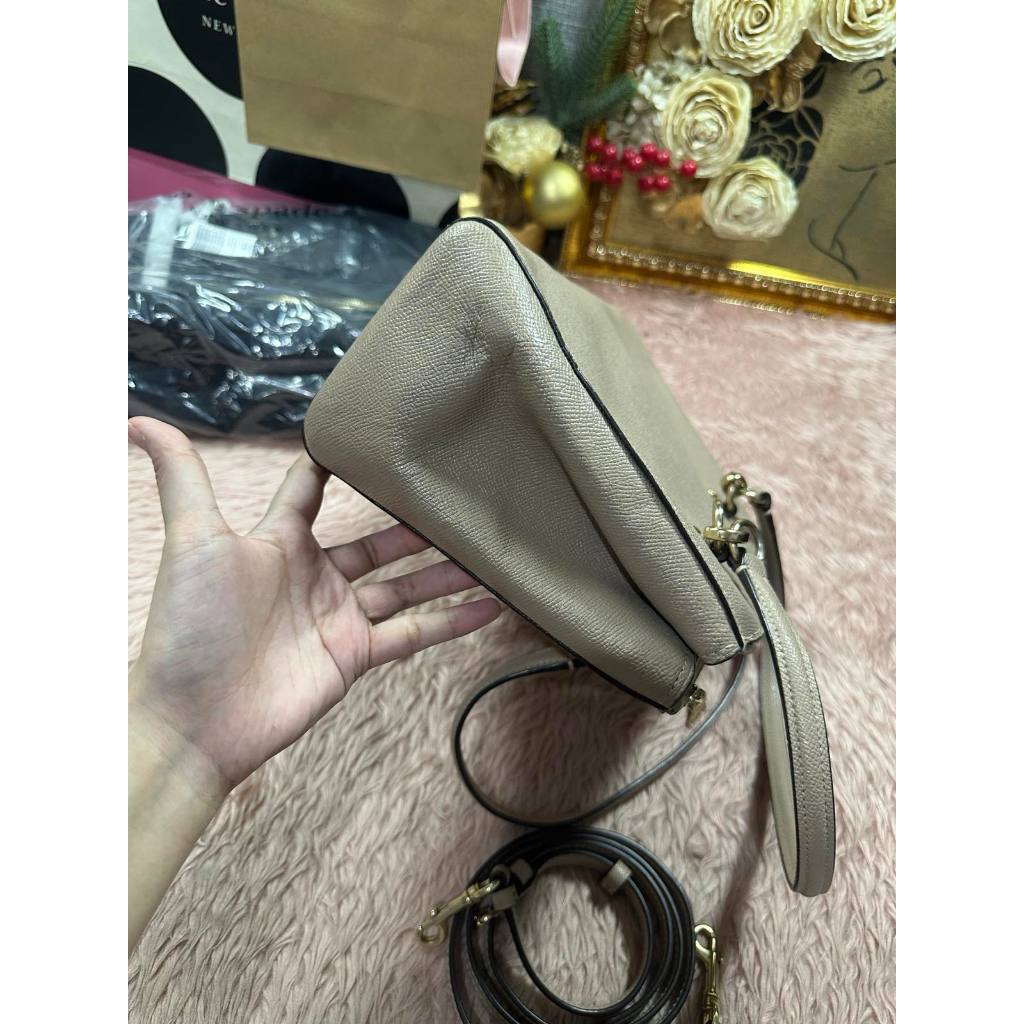 ORIG Preloved CCH Etta Carryall Tote Shoulder Large Taupe Bag