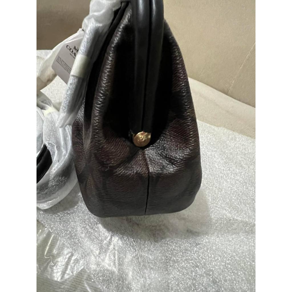 ORIG & IMPORTED RARE CCH Nora Kisslock Crossbody Small Brown Bag