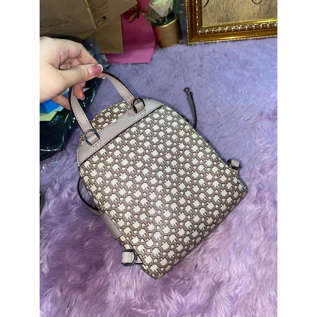 ORIG Preloved KS Natalia Top Handle Satchel Quilted Black Bag