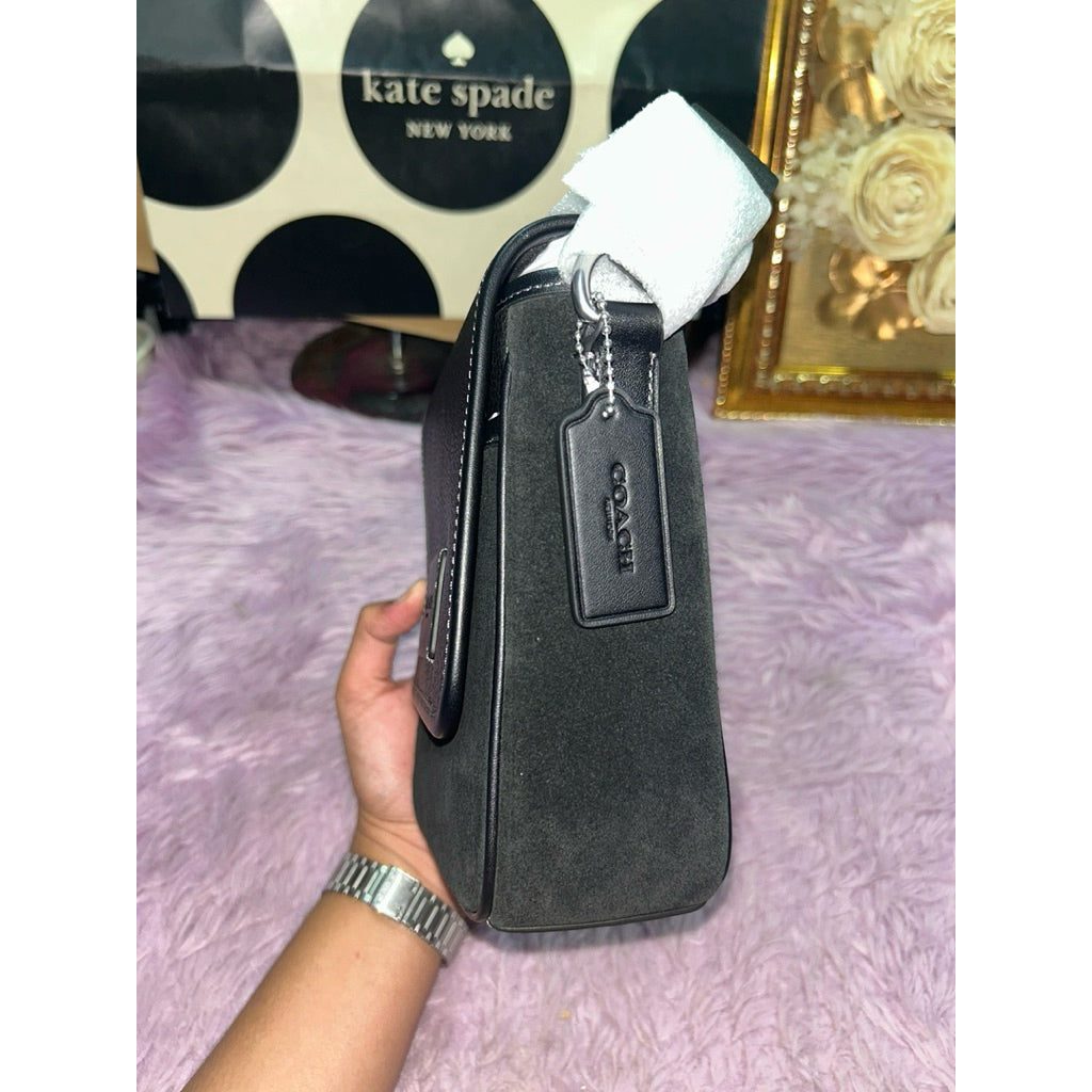 ORIG & IMPORTED CCH Lucas Crossbody Suede Men Black Bag