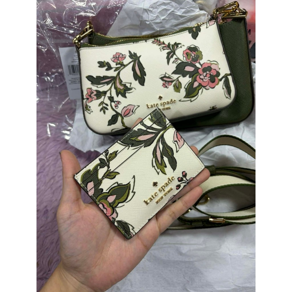 ORIG & IMPORTED KS Madison Small Slim Card Holder Wallet Black Beige Pink White