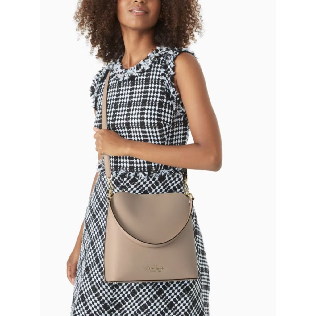 ORIG & IMPORTED KS Darcy Large Taupe Bucket Bag