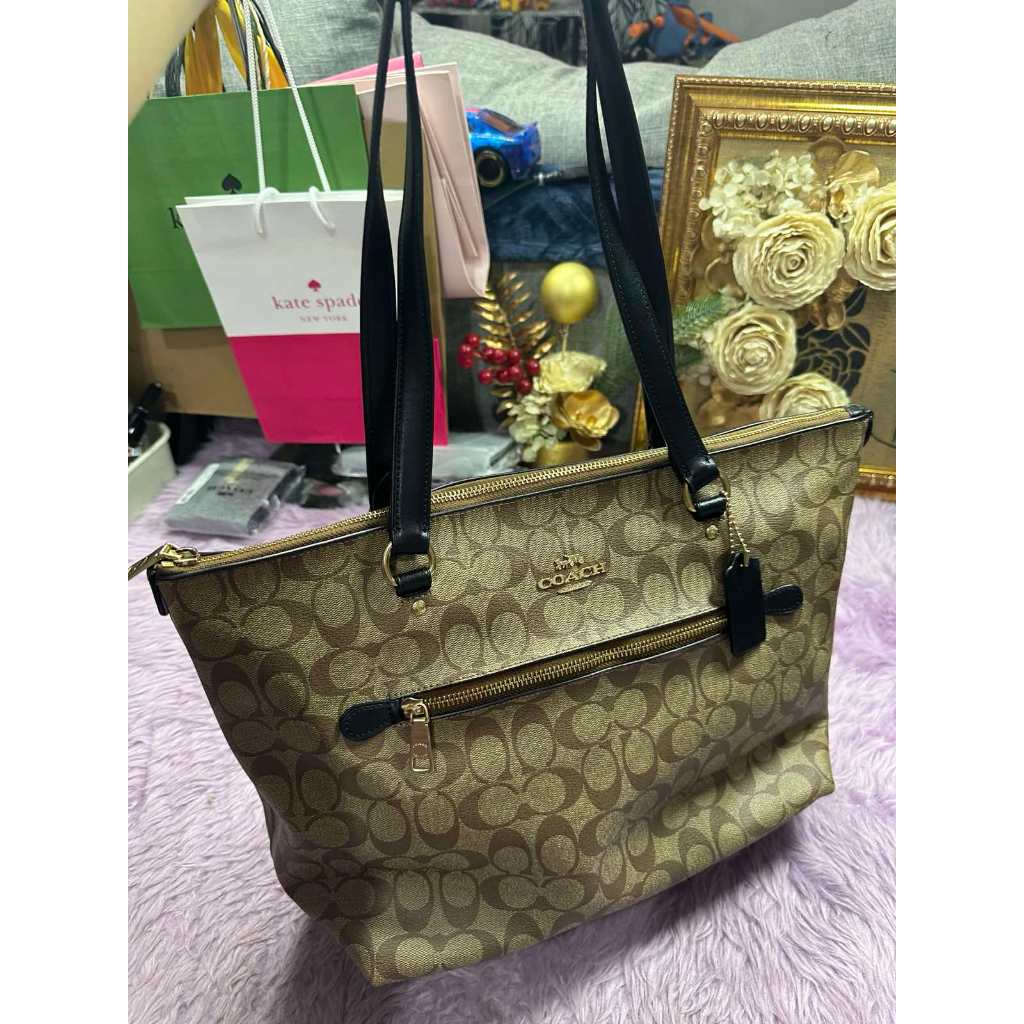 ORIG Preloved CCH Gallery Large Tote Khaki Brown Bag