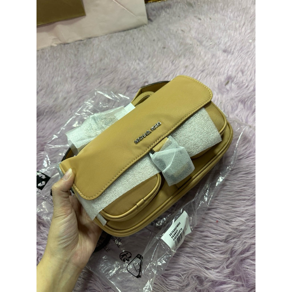 ORIG & IMPORTED MK Khai Medium Nylon Messenger Black Bag Unisex
