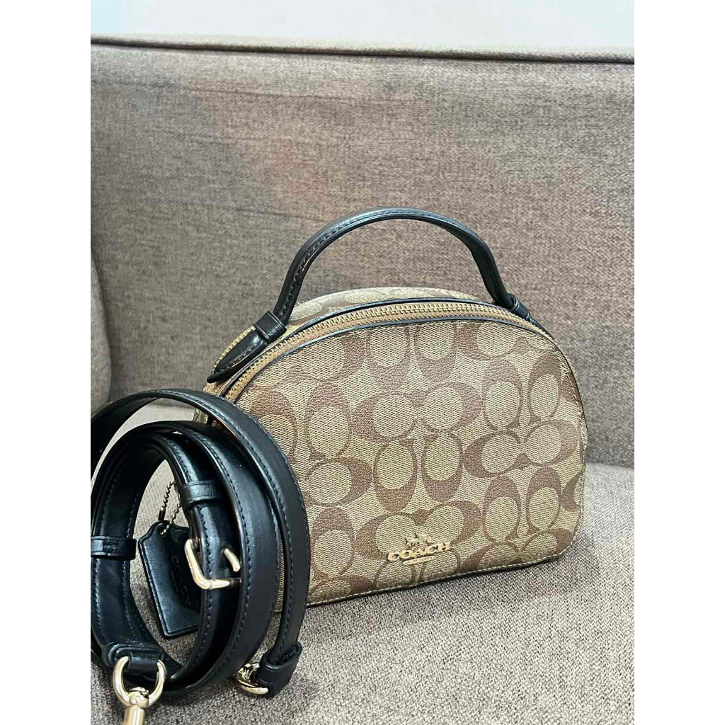 ORIG Preloved CCH Serena Satchel In Khaki/Brown Small Bag