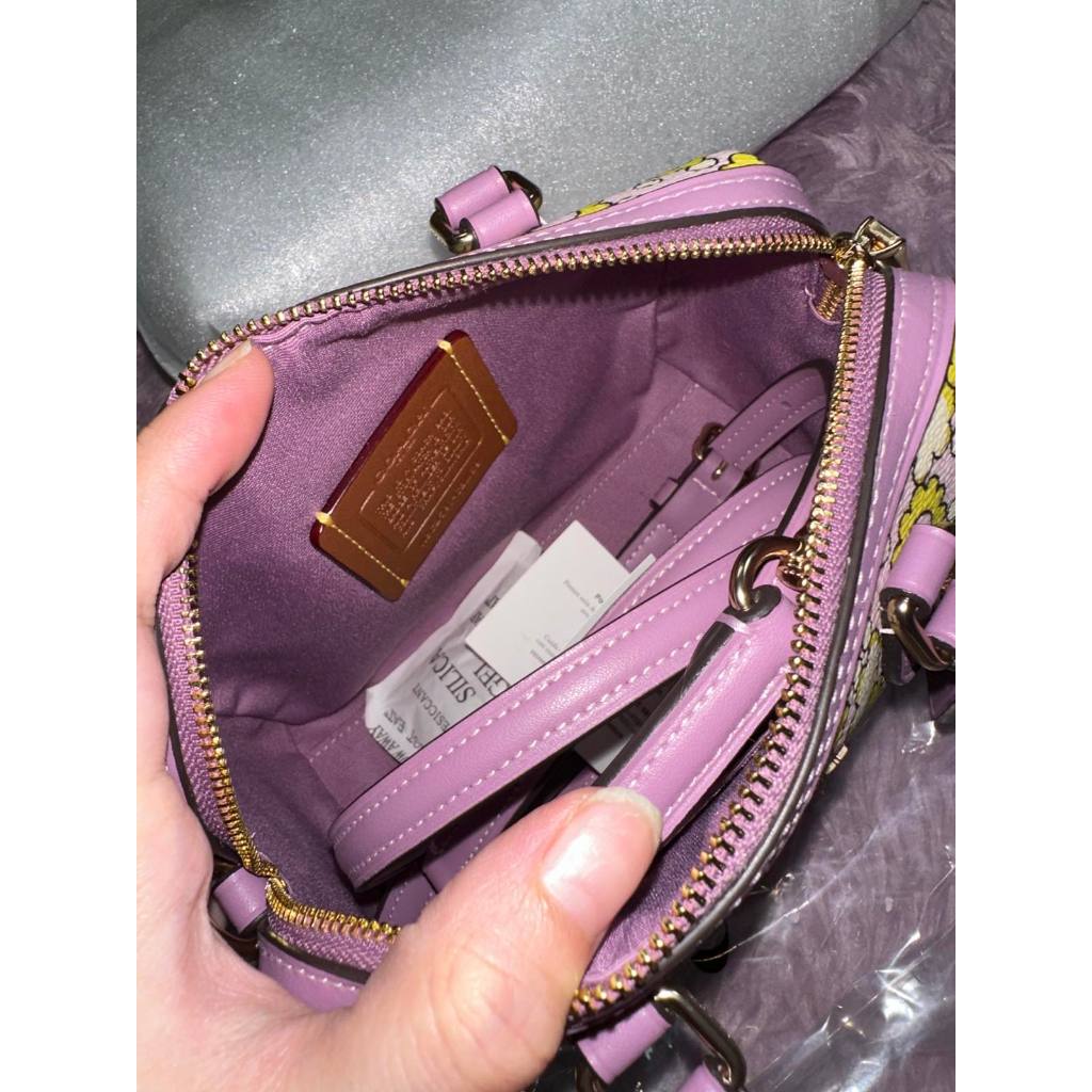 ORIG & IMPORTED CCH Mini Rowan Crossbody Small Bag With Floral Purple Print