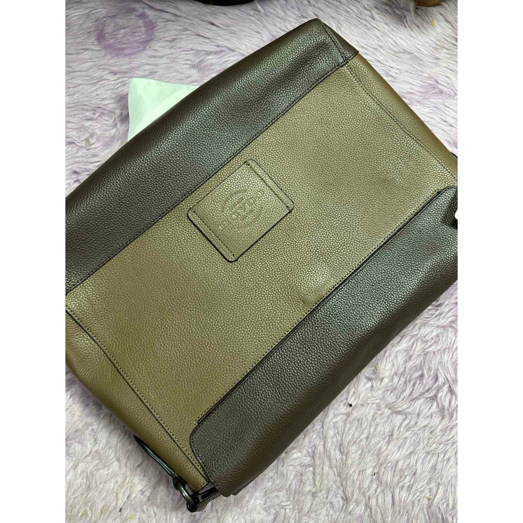 ORIG & IMPORTED CCH Hudson Messenger Men Mahogany Brown Laptop Briefcase Bag
