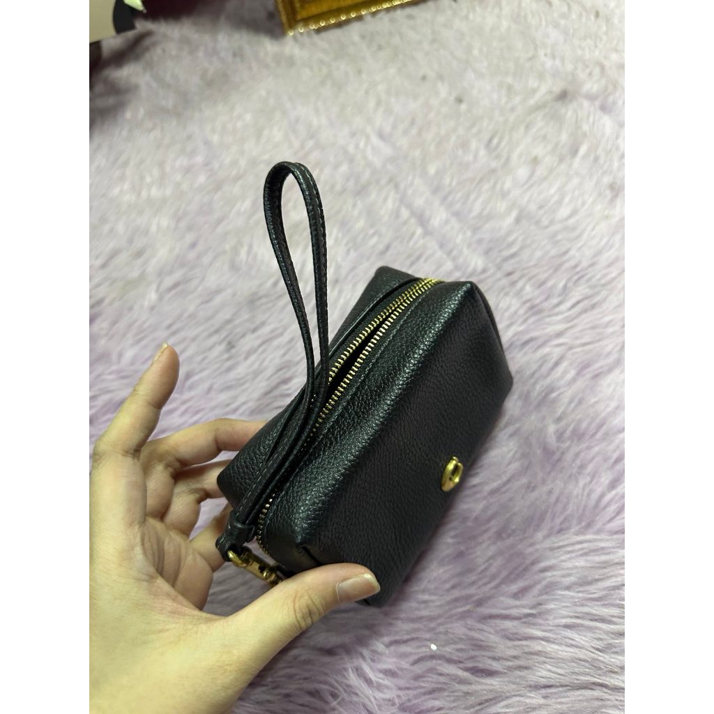 ORIG & IMPORTED CCH Essential Retail Mini Cosmetic Case Black Pouch Wristlet