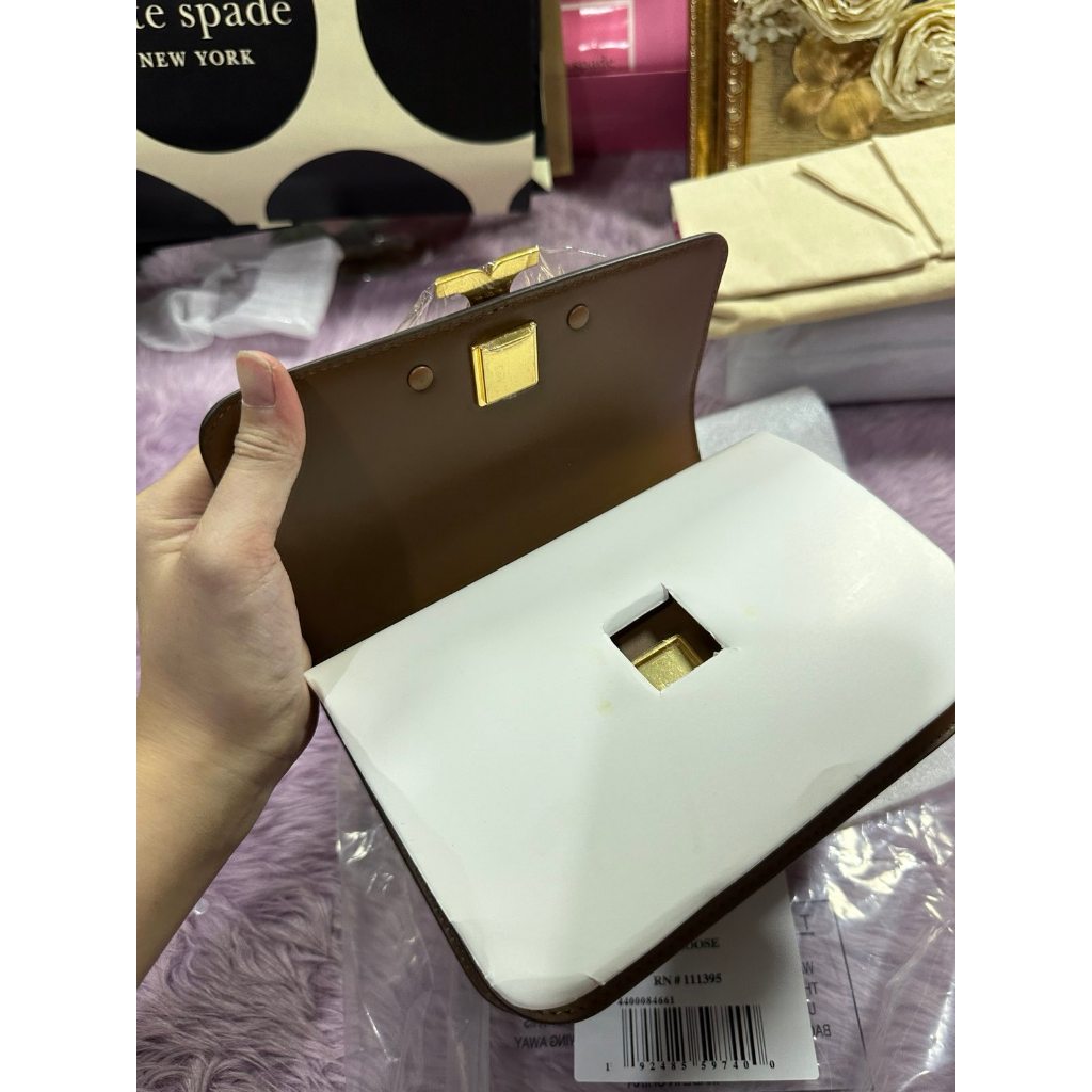 ORIG & IMPORTED TB Eleanor Small Convertible Shoulder Bag Brown