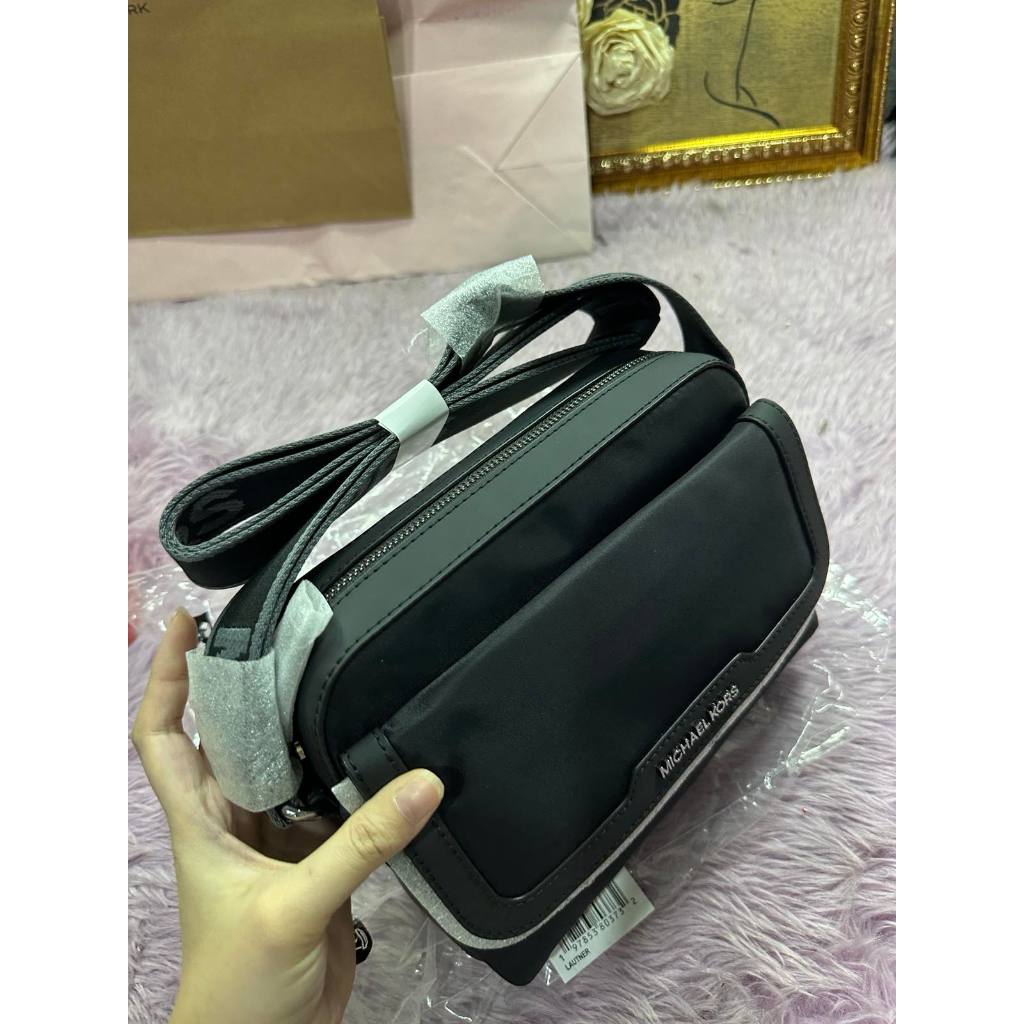 ORIG & IMPORTED MK Lautner Medium Nylon Camera Black Men Bag