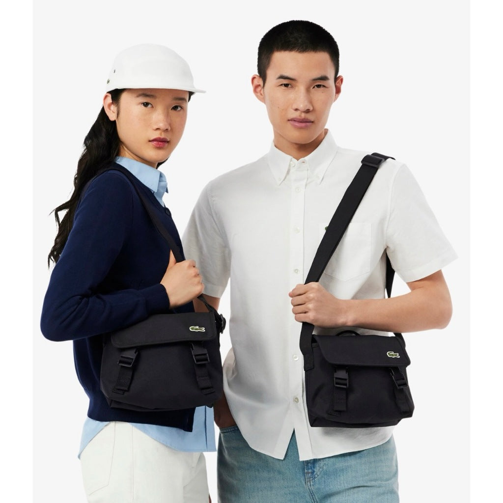 ORIG & IMPORTED Lacoste Neocroc Messenger Small Black Men's Bag
