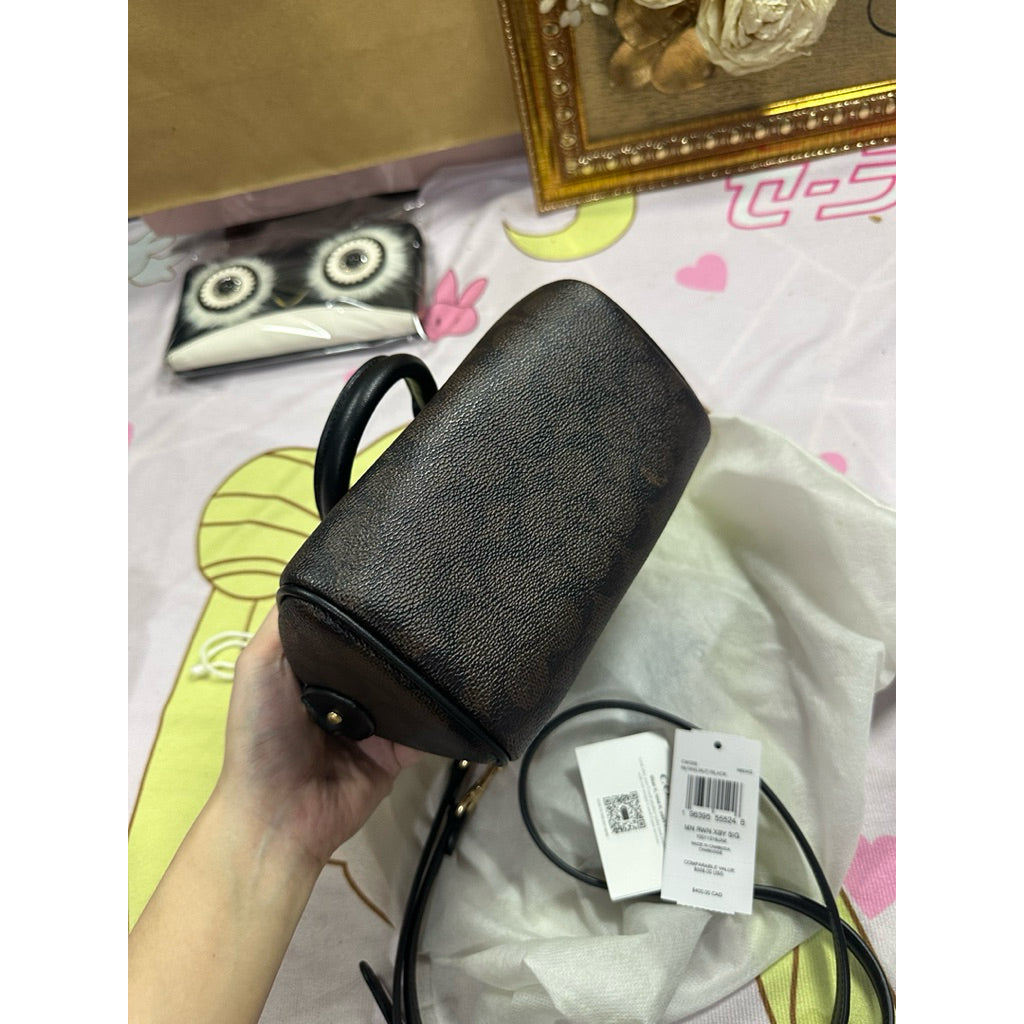 ORIG Preloved CCH Mini Rowan Crossbody Bag in Signature Canvas Brown