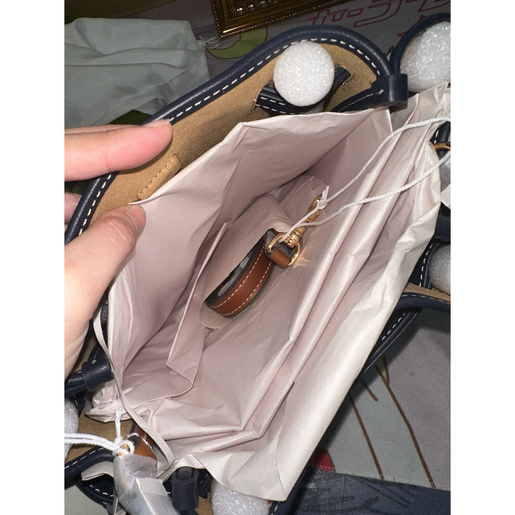 ORIG & IMPORTED Tory TB T-Monogram Romy bucket bag