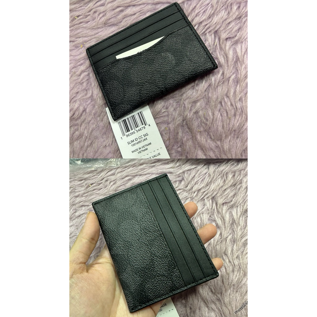 ORIG & IMPORTED CCH Essential Slim Id Card Case Holder Wallet for Men / Unisex