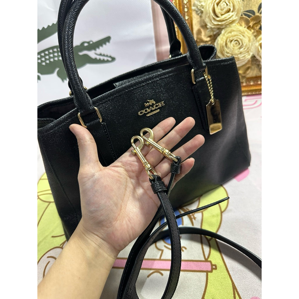 ORIG Preloved RARE CCH Margot Carryall Leather Satchel Black bag