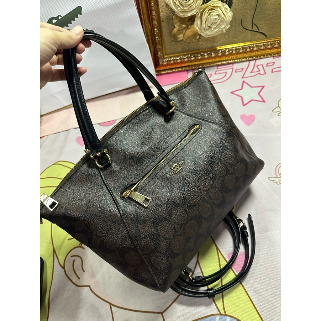 ORIG Preloved CCH Prairie Satchel Bag In Brown/Black