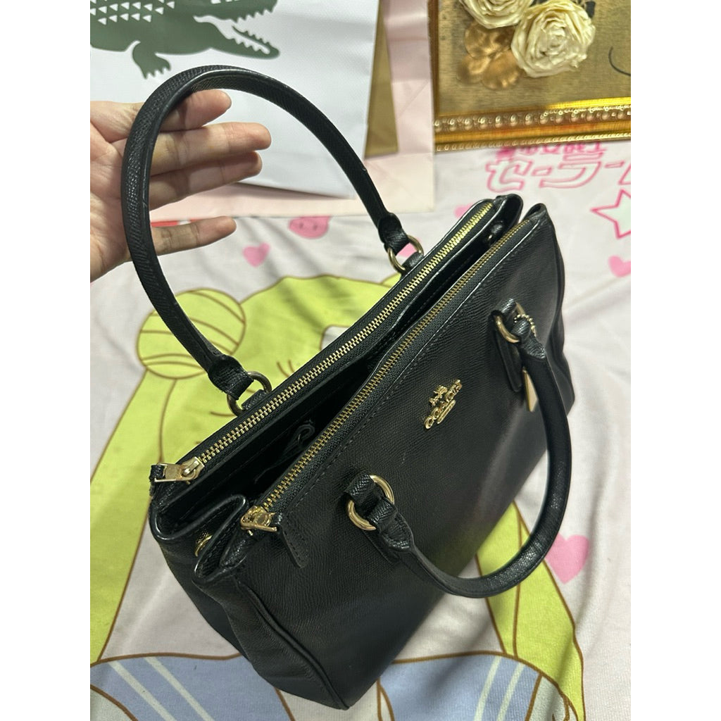ORIG Preloved CCH Small Surrey Carryall Black Satchel Bag