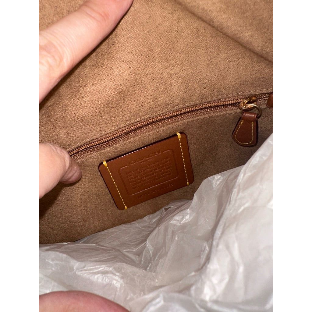 ORIG & IMPORTED CCH Etta Small Flap Shoulder Brown Bag In Light Khaki