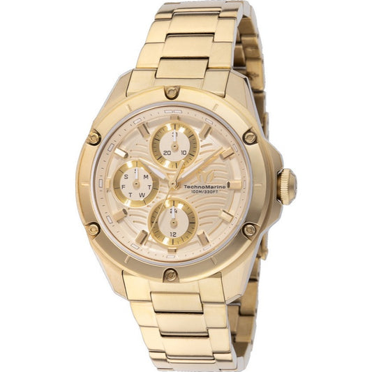 ORIG & IMPORTED Technomarine OCEANICO 36mm TM-325009 Gold Lady's Watch