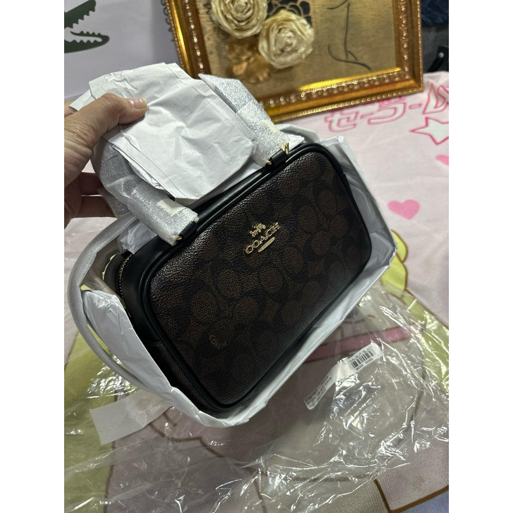 ORIG & IMPORTED CCH Top Handle Crossbody Bag In Signature Canvas Walnut/Brown