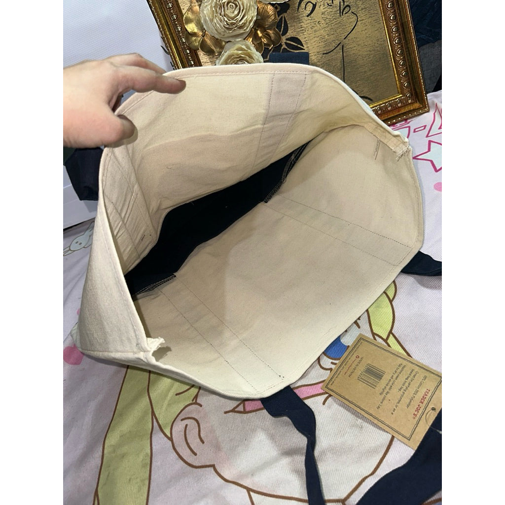 ORIG & IMPORTED NEW Trader Joe’s Canvas Large Tote Bag Reusable