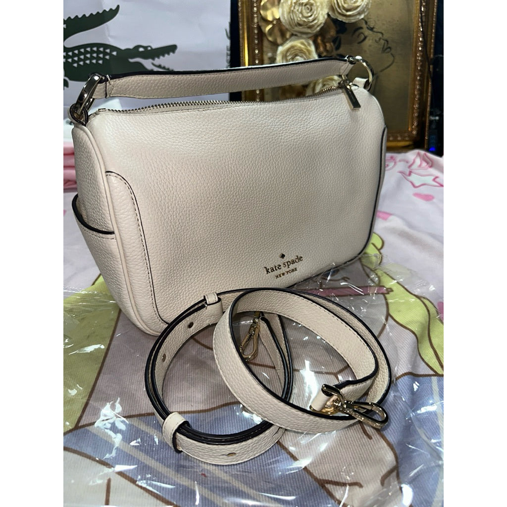 ORIG Preloved KS Smoosh Satchel Hobo Medium White Bag