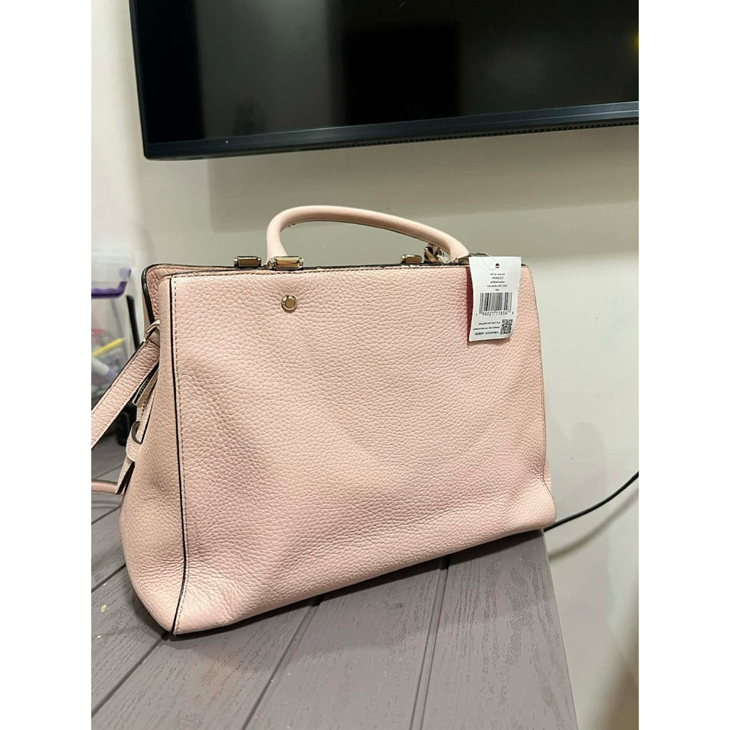 ORIG Preloved KS Leila Medium Triple Compartment Satchel Pink Bag