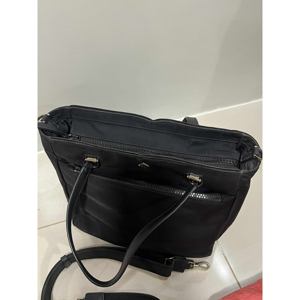 ORIG PRELOVED  KS Jae Medium Nylon Satchel Bag in Black