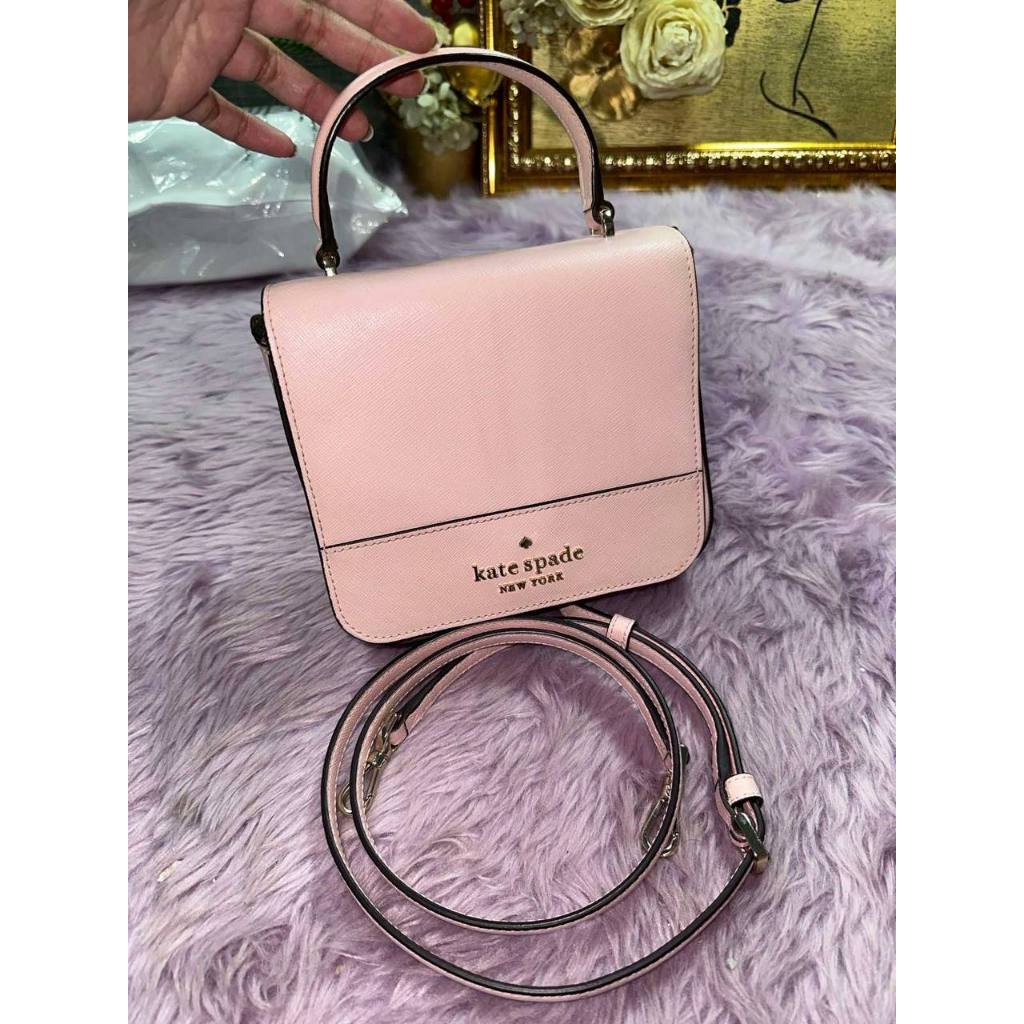 ORIG Preloved KS Staci Square Crossbody Pink Bag