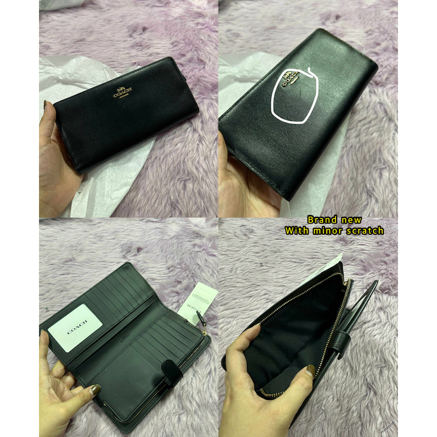 ORIG & IMPORTED CCH Retail Long Slim Wallet Black/Brown