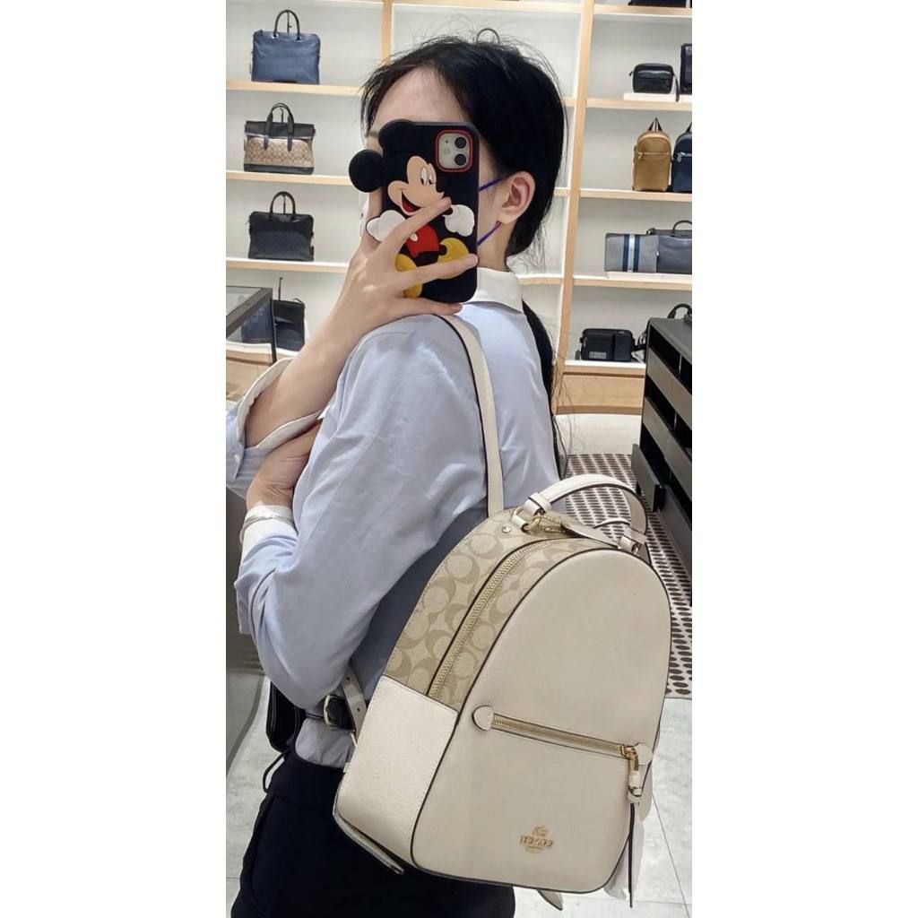 ORIG Preloved CCH Jordyn Leather Backpack White Bag