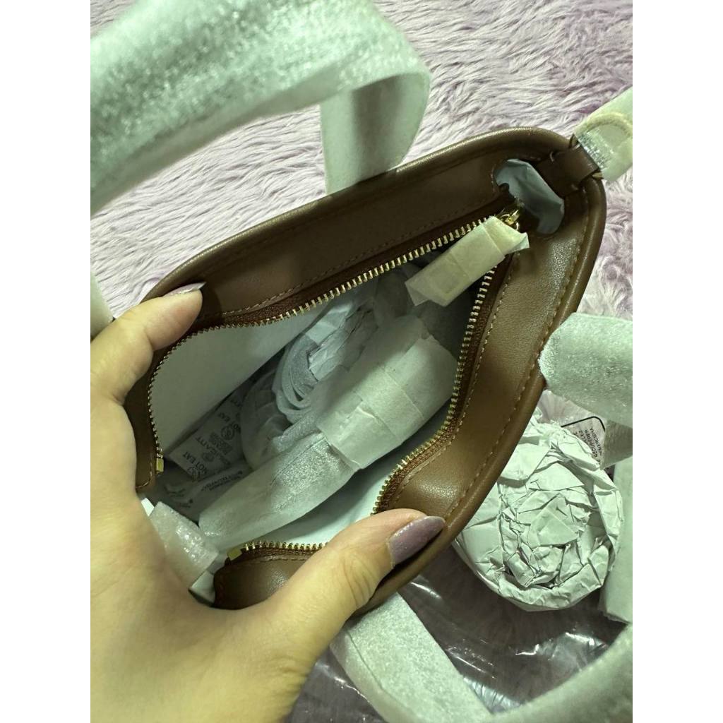 ORIG & IMPORTED CCH City Mini Tote Small Brown Bag With Shell Print