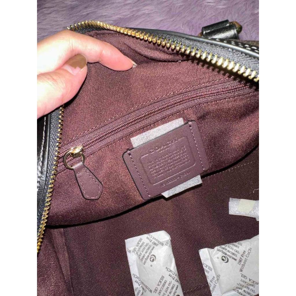 ORIG Preloved CCH Rowan Satchel Bag In Signature Canvas Brown
