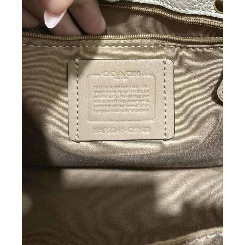 ORIG Preloved CCH Dempsey Tote Bag 22 In Signature Canvas Light Khaki