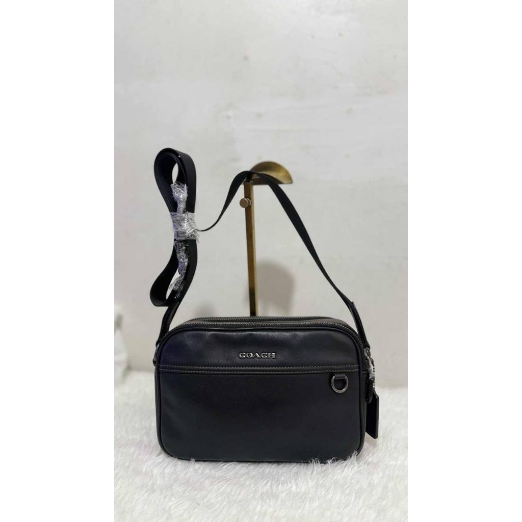 ORIG Preloved CCH Graham Crossbody Black Double Zip Men Bag