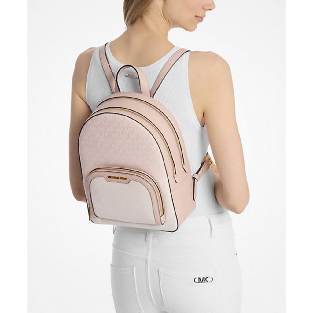 ORIG & IMPORTED MK Jaycee Medium Ombré Signature Logo Backpack Pink Bag