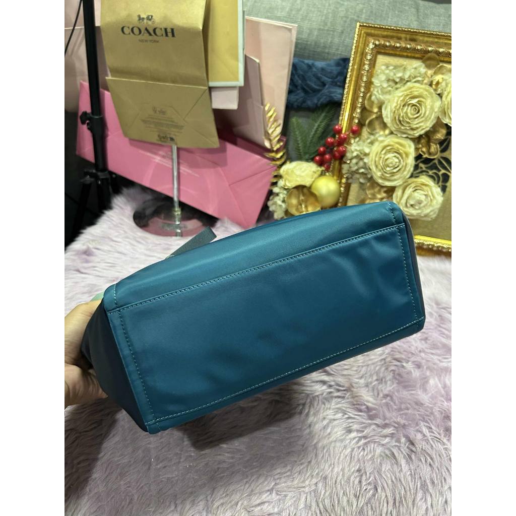 ORIG & IMPORTED KS Chelsea Medium Satchel Nylon Bag in Blue