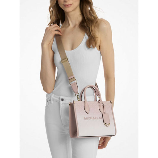 ORIG & IMPORTED MK Mirella Small Ombré Signature Logo Crossbody Pink Bag