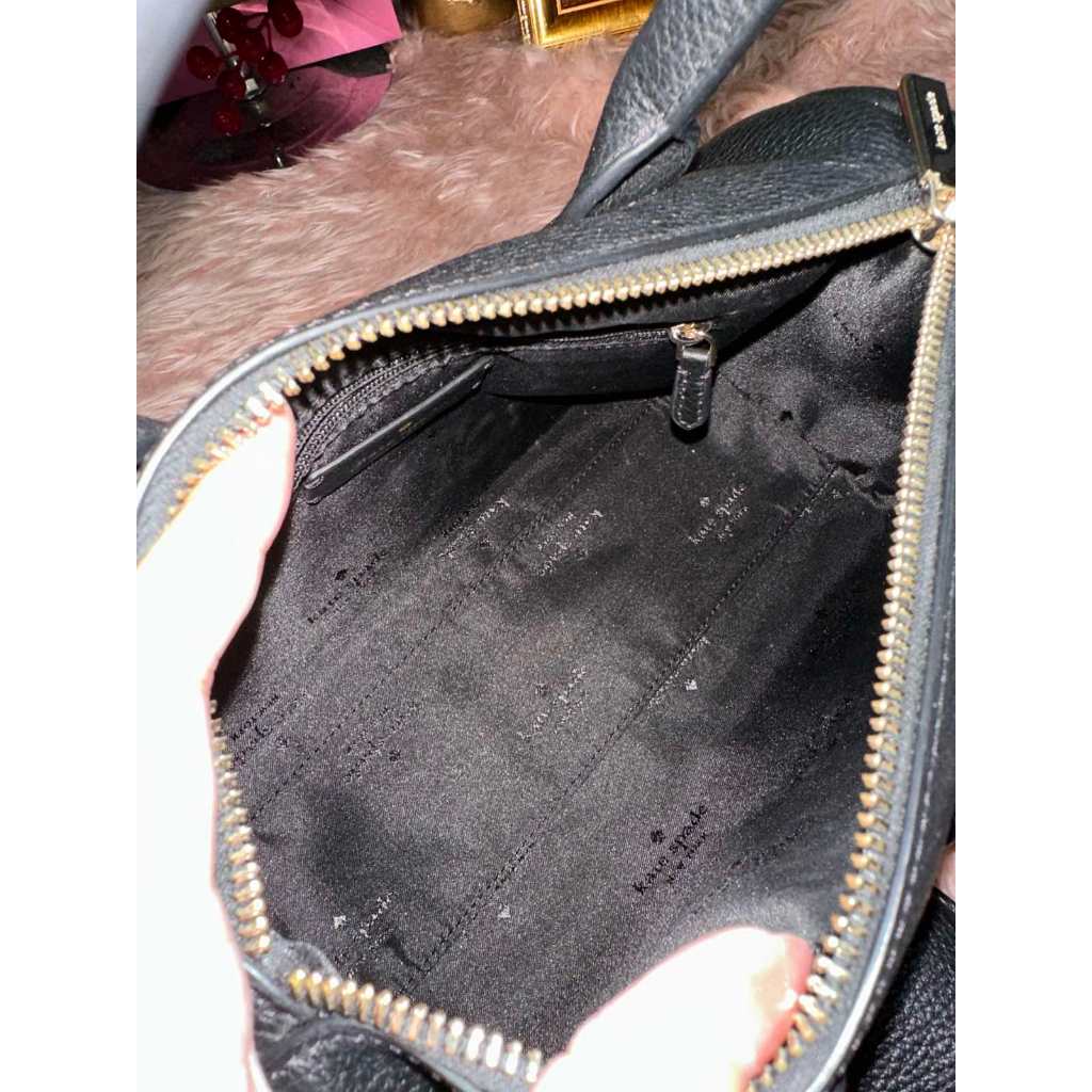 ORIG Preloved KS Rosie Small Duffle Crossbody Black Bag with Wallet