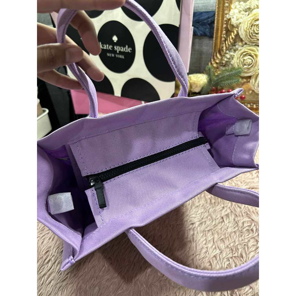 ORIG & IMPORTED MJ Canvas Standard Supply Small Tote Bag Purple