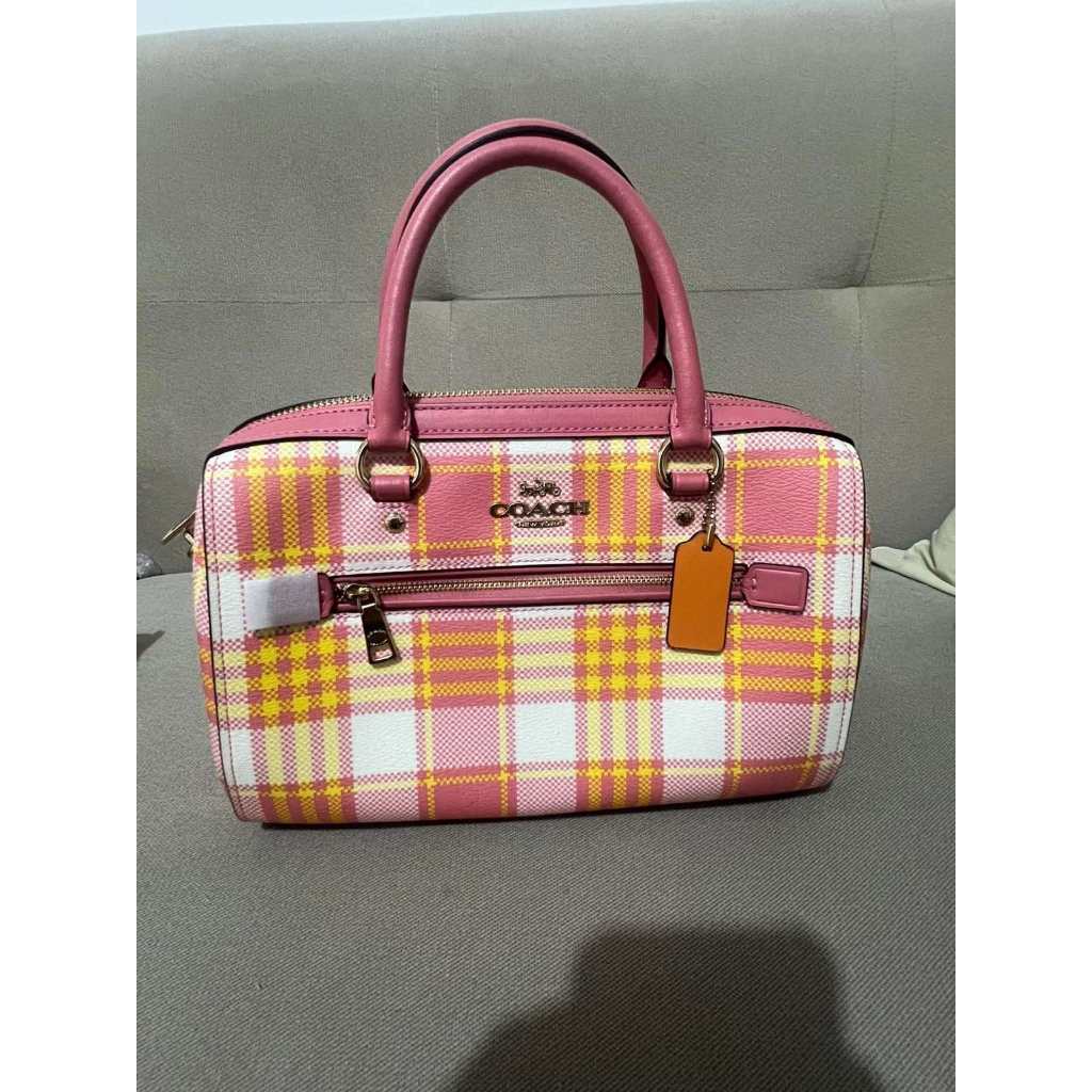 ORIG & IMPORTED CCH Rowan Satchel Pink Bag Plaid Print