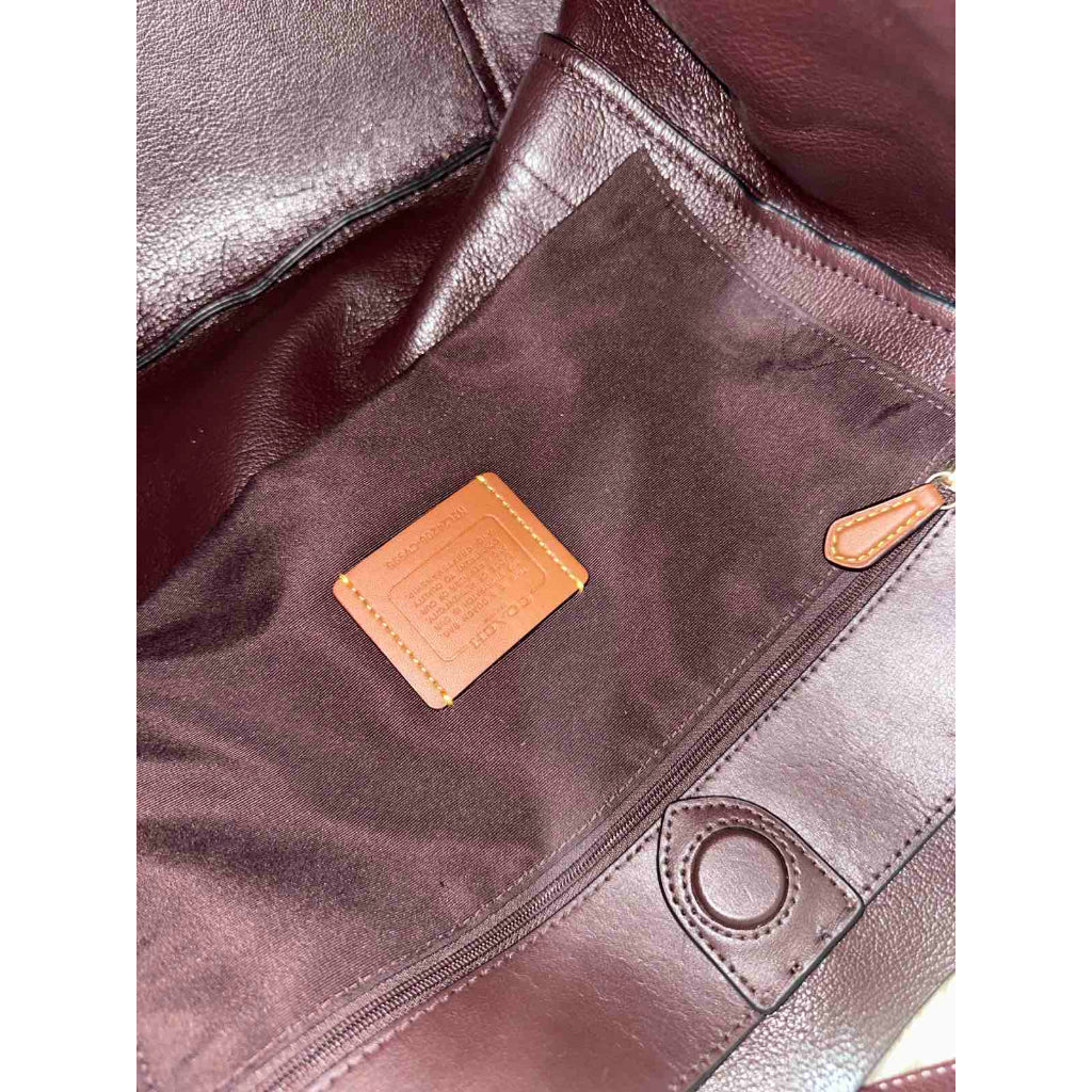 ORIG Preloved CCH Large Hadley Tote Bag Merlot Maroon Red
