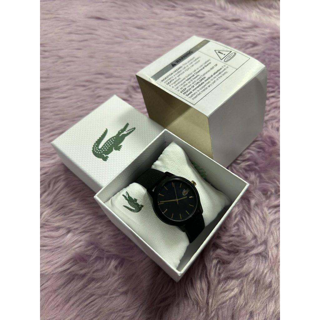 ORIG & IMPORTED Watch Women 36mm Black Gold Tone Logo LC.112.3.29.2929
