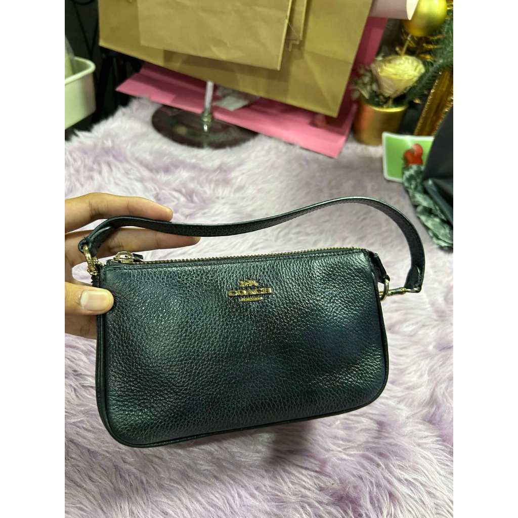 ORIG Preloved RARE CCH Nolita 19 Pebbled Black Wristlet Small Bag